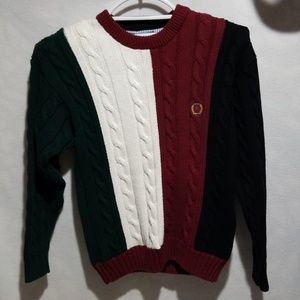 Tommy Hilfiger Quad Color Mens Crew Neck Sweater